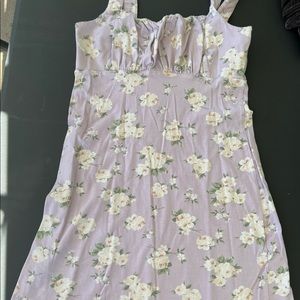 Hollister lilac flower dress size small